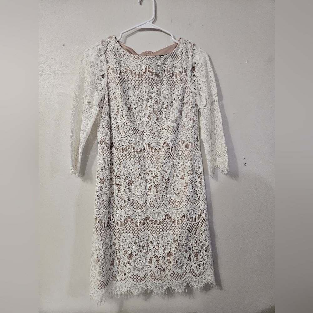 Jessica Howard Lace Overlay Dress!